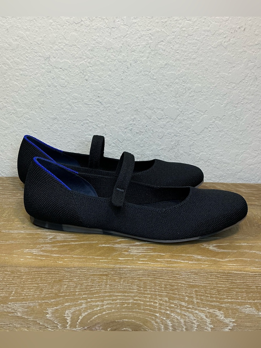 Rothy’s The Square Mary Jane Black Womens Size 7 NWOB